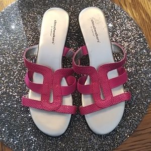 Women's Cloudwalkers Hot Pink Slip On Sandals